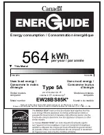 Preview for 2 page of Electrolux EW28BS85KS Energy Manual