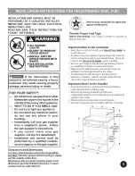 Preview for 2 page of Electrolux EW30DF65GBA Installation Instructions Manual