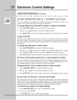 Preview for 38 page of Electrolux EW30DS65GB1 Use & Care Manual