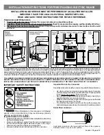 Preview for 3 page of Electrolux EW30EF65G S Installation Instructions Manual