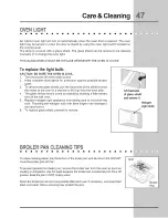 Preview for 47 page of Electrolux EW30ES65GBC Use & Care Manual