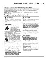 Preview for 3 page of Electrolux EW30ES65GBG Use And Care Manual