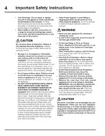 Preview for 4 page of Electrolux EW30ES65GBG Use And Care Manual