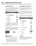 Preview for 46 page of Electrolux EW30ES65GBG Use And Care Manual