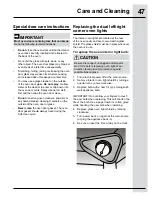 Preview for 47 page of Electrolux EW30GS80R Use And Care Manual