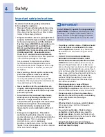 Preview for 4 page of Electrolux EW3LDF65G S Use And Care Manual