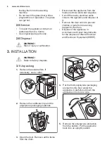 Preview for 6 page of Electrolux EW6F448BU User Manual