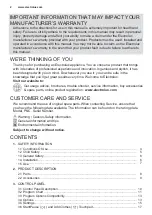 Preview for 2 page of Electrolux EWF9043BDWA User Manual