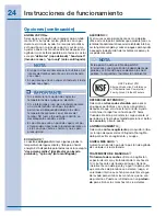 Preview for 24 page of Electrolux EWFLS70J IW (Spanish) Guía De Uso Y Cuidado