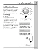 Preview for 17 page of Electrolux EWFLW65IRR - 27" Front-Load Washer Use And Care Manual