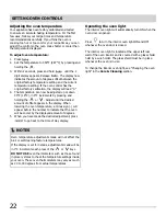 Preview for 22 page of Electrolux Frigidaire CGEF3030PF Use & Care Manual