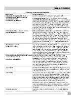 Preview for 25 page of Electrolux Frigidaire CGEF3030PF Use & Care Manual