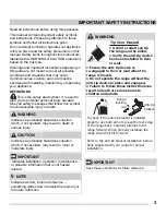 Preview for 3 page of Electrolux Frigidaire CGIF3036TFB Use & Care Manual