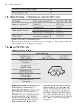 Preview for 26 page of Electrolux GA60SLVS User Manual