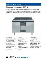 Preview for 1 page of Electrolux HD Line 726577 Specifications