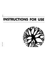 Electrolux ICF100E Instructions For Use Manual preview