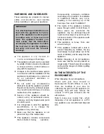 Preview for 3 page of Electrolux ICF100E Instructions For Use Manual