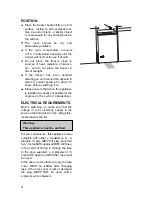 Preview for 4 page of Electrolux ICF100E Instructions For Use Manual