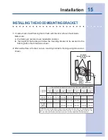 Preview for 15 page of Electrolux ICON E36WV100FS Use & Care Manual Installation Instructions