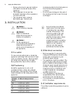 Preview for 6 page of Electrolux IK307BN User Manual