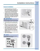 Preview for 17 page of Electrolux IQ-TOUCH EIGD55H IW Installation Instructions Manual