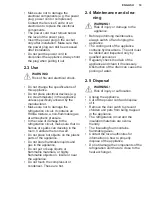 Preview for 19 page of Electrolux KBB5T Operating Instructions Manual