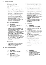 Preview for 6 page of Electrolux KNT4FD18S User Manual