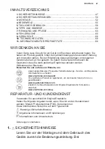 Preview for 47 page of Electrolux KNT4FD18S User Manual