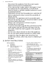 Preview for 4 page of Electrolux KOHGH00XA User Manual