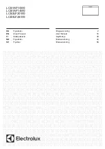 Preview for 1 page of Electrolux LCB1AF10W0 User Manual