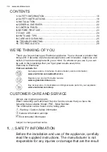 Preview for 16 page of Electrolux LCB1AF10W0 User Manual