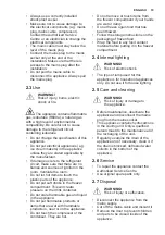 Preview for 19 page of Electrolux LCB1AF10W0 User Manual