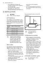 Preview for 20 page of Electrolux LCB1AF10W0 User Manual