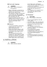 Preview for 23 page of Electrolux LCB3LD26W0 User Manual