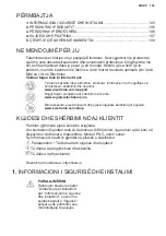 Preview for 105 page of Electrolux LFG335W User Manual