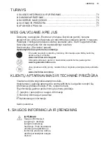 Preview for 73 page of Electrolux LFV436K User Manual