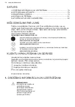 Preview for 78 page of Electrolux LFV436K User Manual