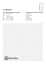 Preview for 1 page of Electrolux LNT5ME32W0 User Manual