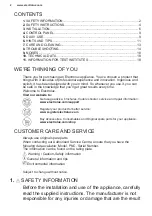 Preview for 2 page of Electrolux LNT5NF33W3 User Manual