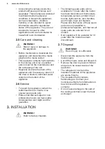 Preview for 6 page of Electrolux LNT5NF33W3 User Manual