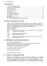 Preview for 2 page of Electrolux LUT5NF20W User Manual