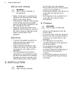 Preview for 6 page of Electrolux LUT5NF20W User Manual