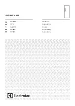 Preview for 1 page of Electrolux LUT5NF28W1 User Manual