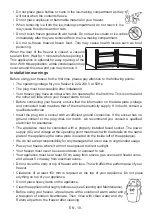 Preview for 10 page of Electrolux LUT5NF28W1 User Manual