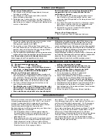 Preview for 8 page of Electrolux P1033 Important Information Manual