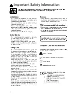 Preview for 2 page of Electrolux Premier EPGH
 Instruction Booklet