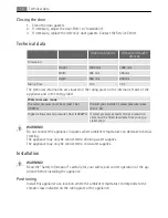 Preview for 16 page of Electrolux QT3549FX User Manual