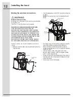 Preview for 12 page of Electrolux RH30WC55GS Installation, Use & Care Manual