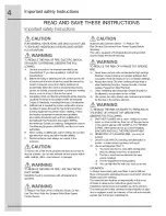 Preview for 4 page of Electrolux RH36PC60GSB Use & Care Manual