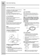 Preview for 18 page of Electrolux RH36PC60GSB Use & Care Manual